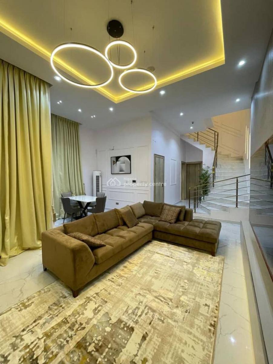 Fully Furnished 4-bedroom Semi-detached Duplex with Bq, Chevron, Lekki, Lagos, Semi-detached Duplex for Sale