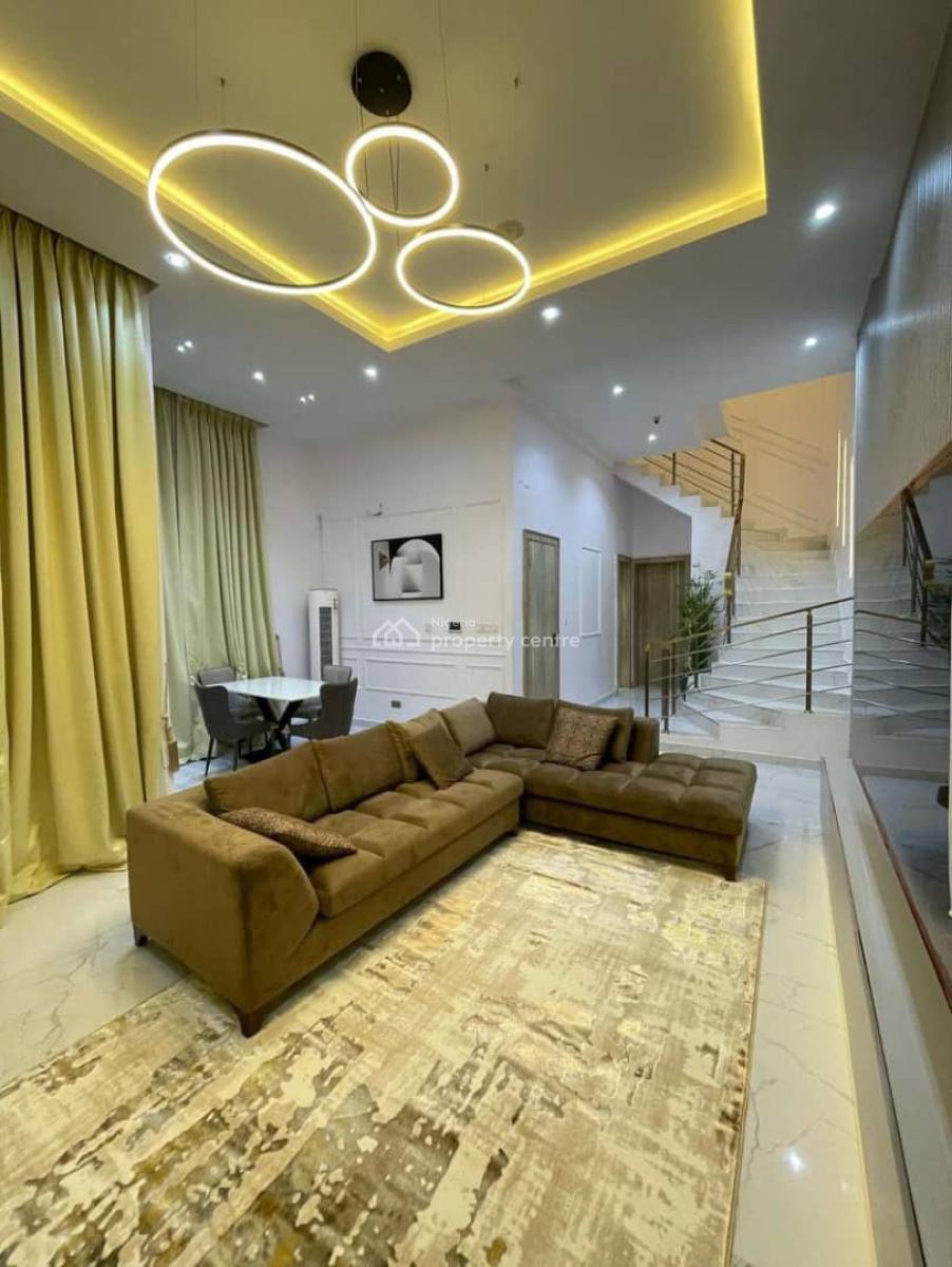 Fully Furnished 4-bedroom Semi-detached Duplex with Bq, Chevron, Lekki, Lagos, Semi-detached Duplex for Sale