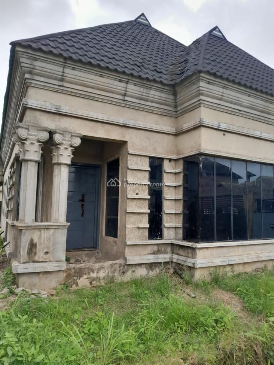 a 3 Bedroom Bungalow (carcass) Sitting on 25 By 50ft, Makogi, Magboro, Ogun, Detached Bungalow for Sale