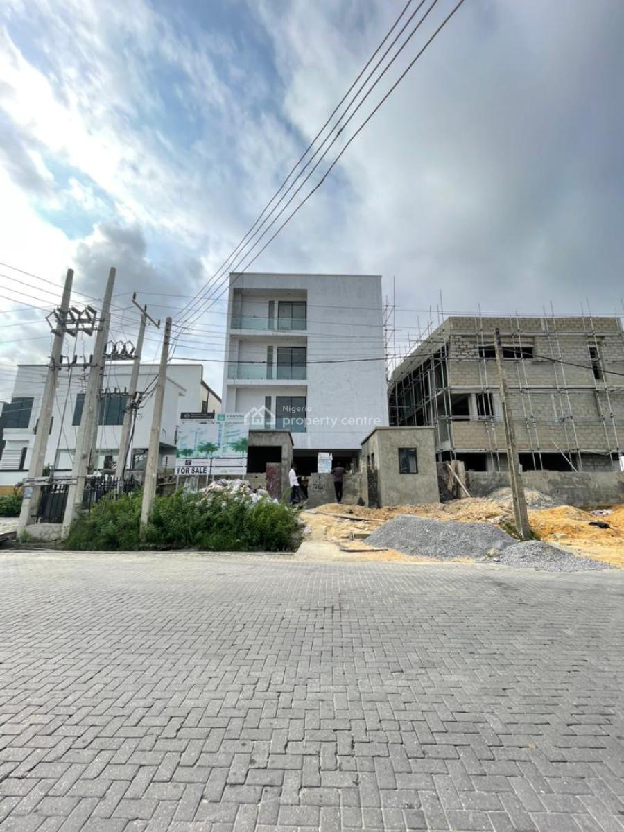 Newly Built and Fully Serviced 4 Bedroom Terraced Duplex with Bq, Chevron, Lekki, Lagos, Terraced Duplex for Sale