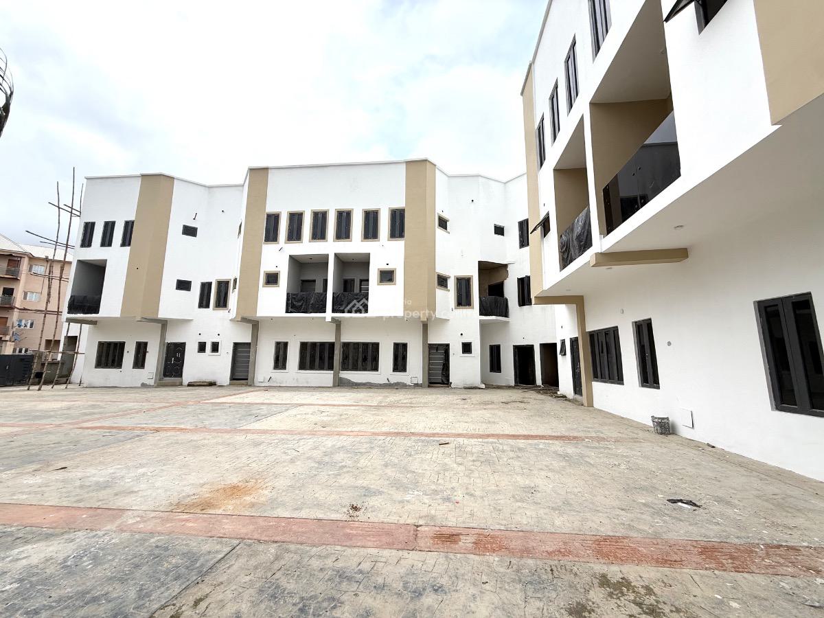 Externally Finished Premium 4-bedroom with Bq, Aduvie School Area, Jahi, Abuja, Terraced Duplex for Sale