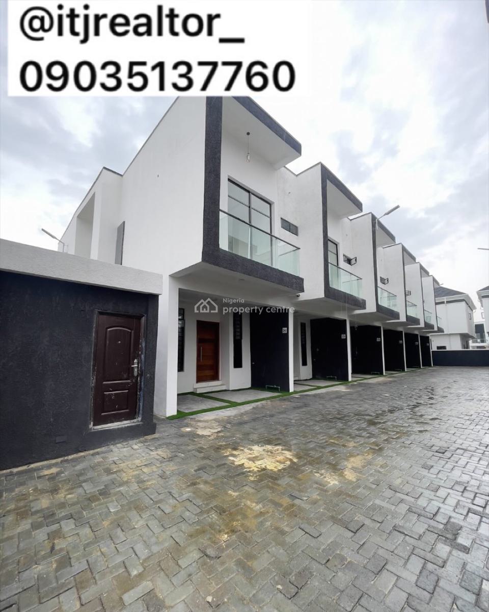 Stunning 3 Bedroom Terrace Duplex with Bq, Ikota, Lekki, Lagos, Terraced Duplex for Sale