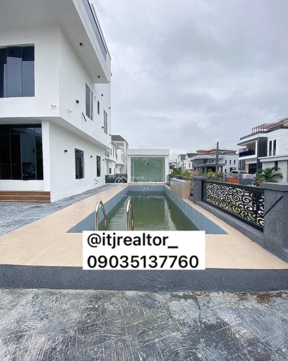 Massive 5 Bedroom Detached Duplex with Swimming Pool,cinema and Gym, Osapa London, Osapa, Lekki, Lagos, Detached Duplex for Sale