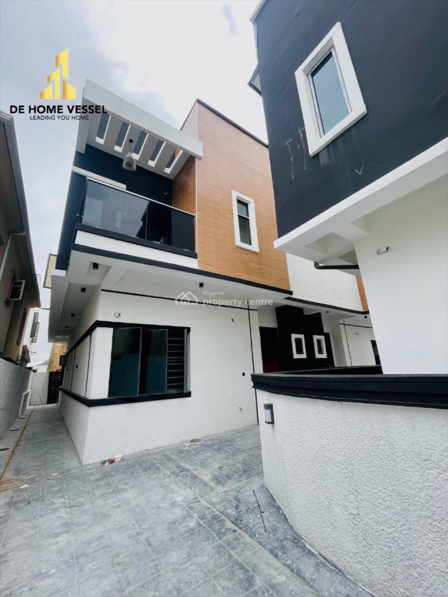 Contemporary 4 Bed Semi-detached Duplex with Bq, Chevron, Lekki, Lagos, Semi-detached Duplex for Sale