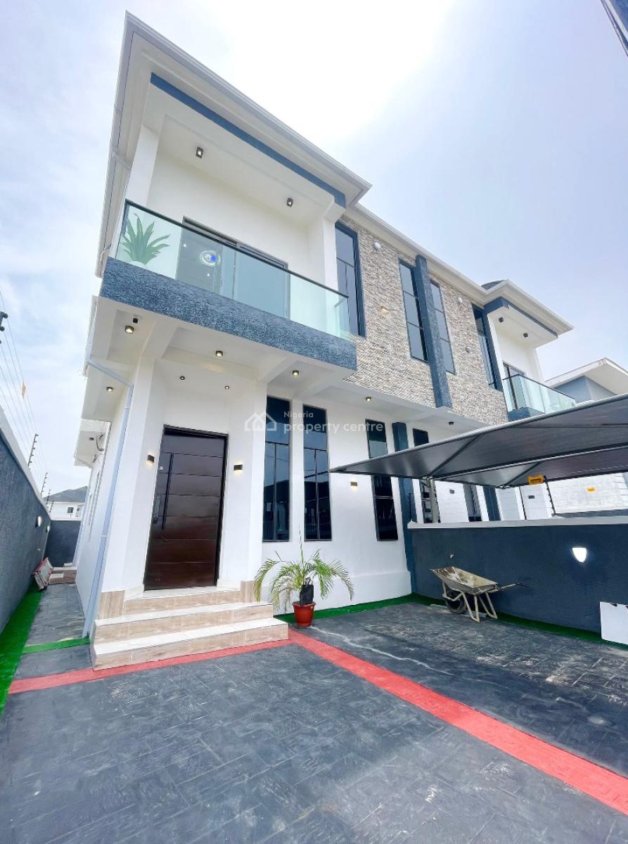 Fully 4 Bedroom Semi Detached Duplex with Bq and Secured Location, Ikota, Lekki, Lagos, Detached Duplex for Sale
