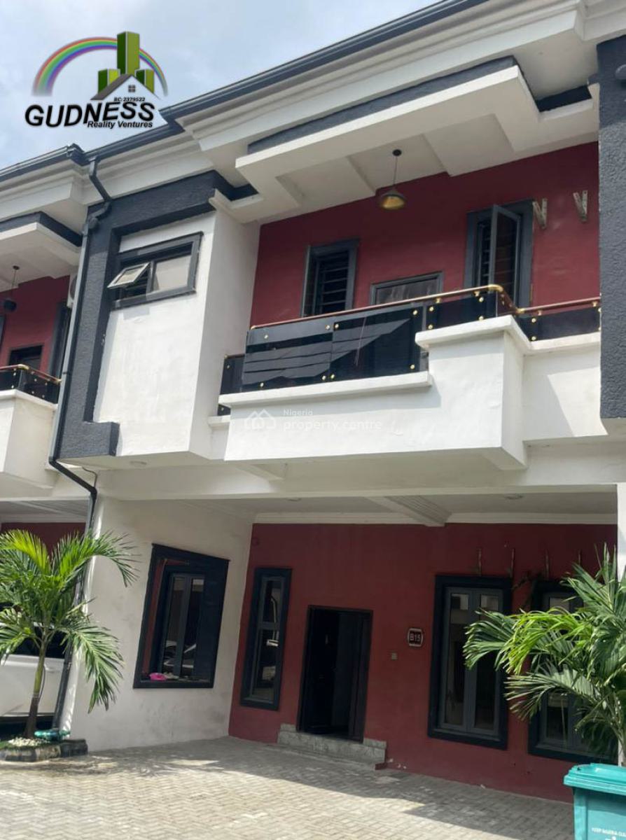 Spacious 4 Bedroom Terrace Duplex in a Serviced Court, Ikota Gra, Ikota, Lekki, Lagos, Terraced Duplex for Rent