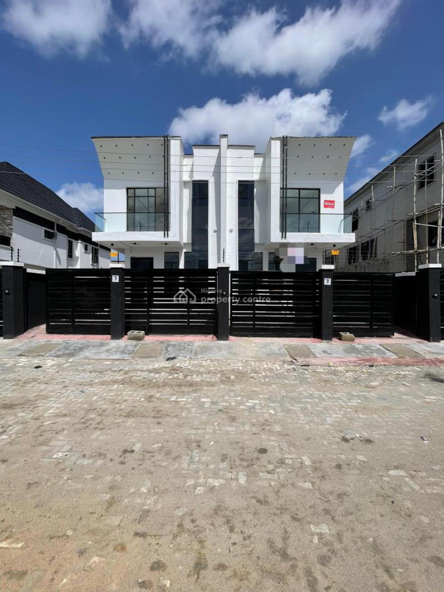 Beautifully Crafted 4 Bedroom Semi Detached Duplex with a Bq, Ikota, Lekki, Lagos, Semi-detached Duplex for Sale