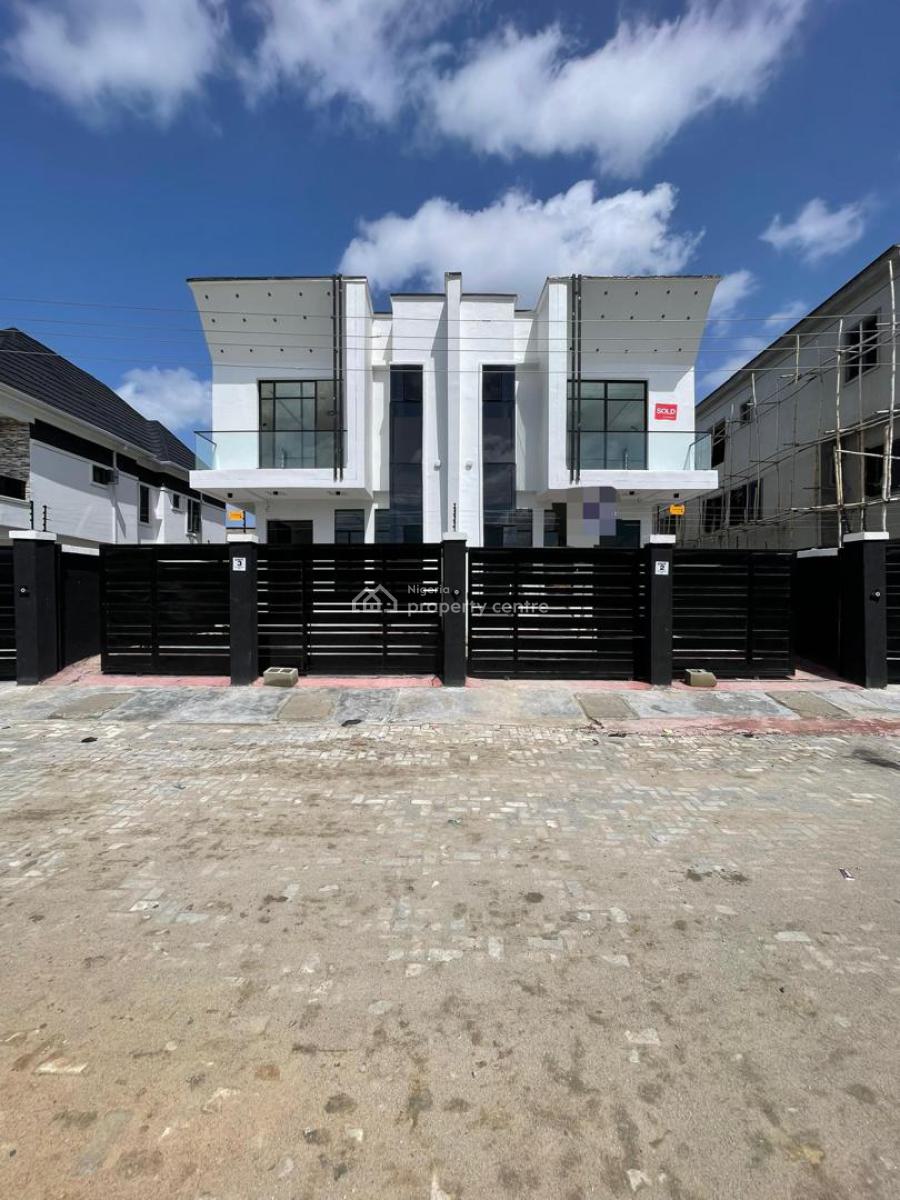 Beautifully Crafted 4 Bedroom Semi Detached Duplex with a Bq, Ikota, Lekki, Lagos, Semi-detached Duplex for Sale