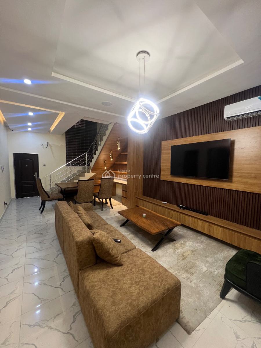 Luxury 3 Bedroom Furnished Duplex + Solar, Ogombo, Ajah, Lagos, Terraced Duplex for Rent