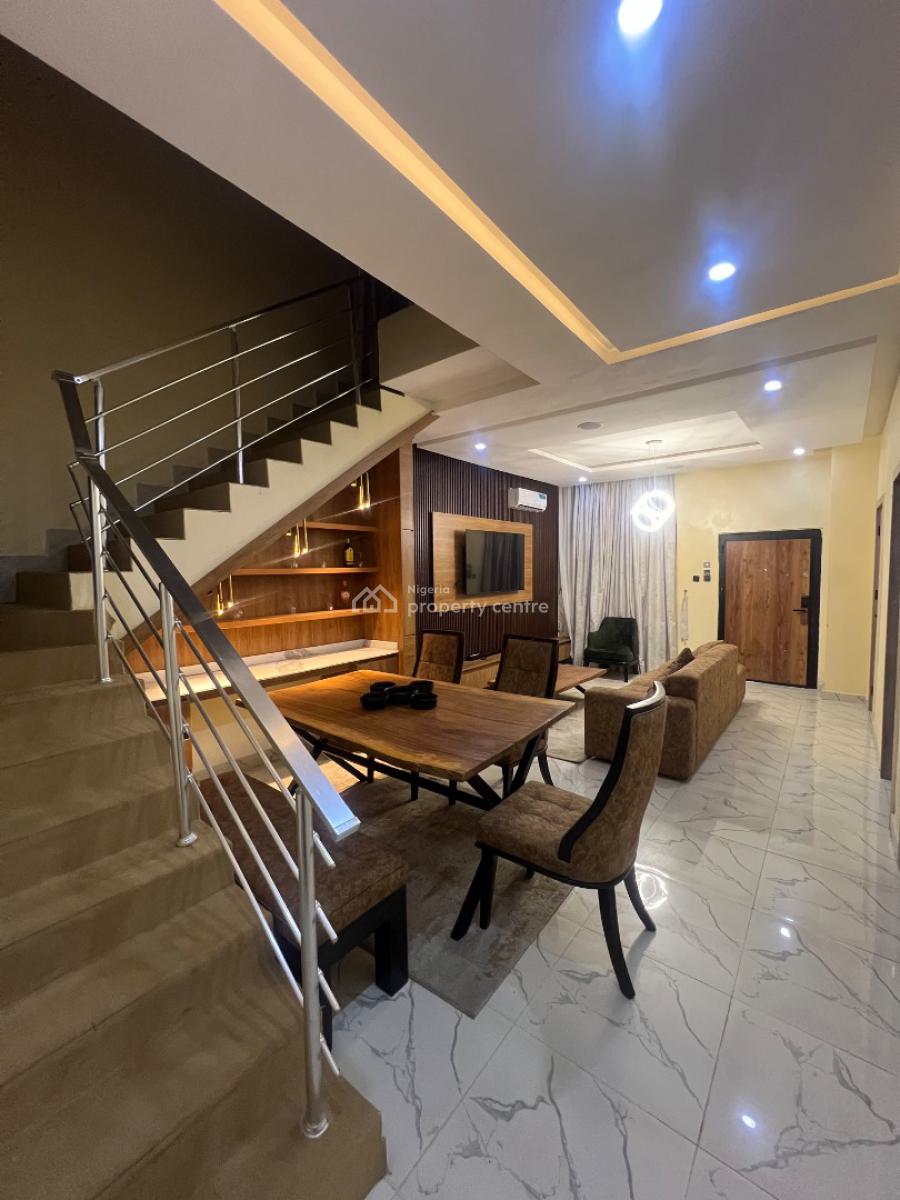 Luxury 3 Bedroom Furnished Duplex + Solar, Ogombo, Ajah, Lagos, Terraced Duplex for Rent
