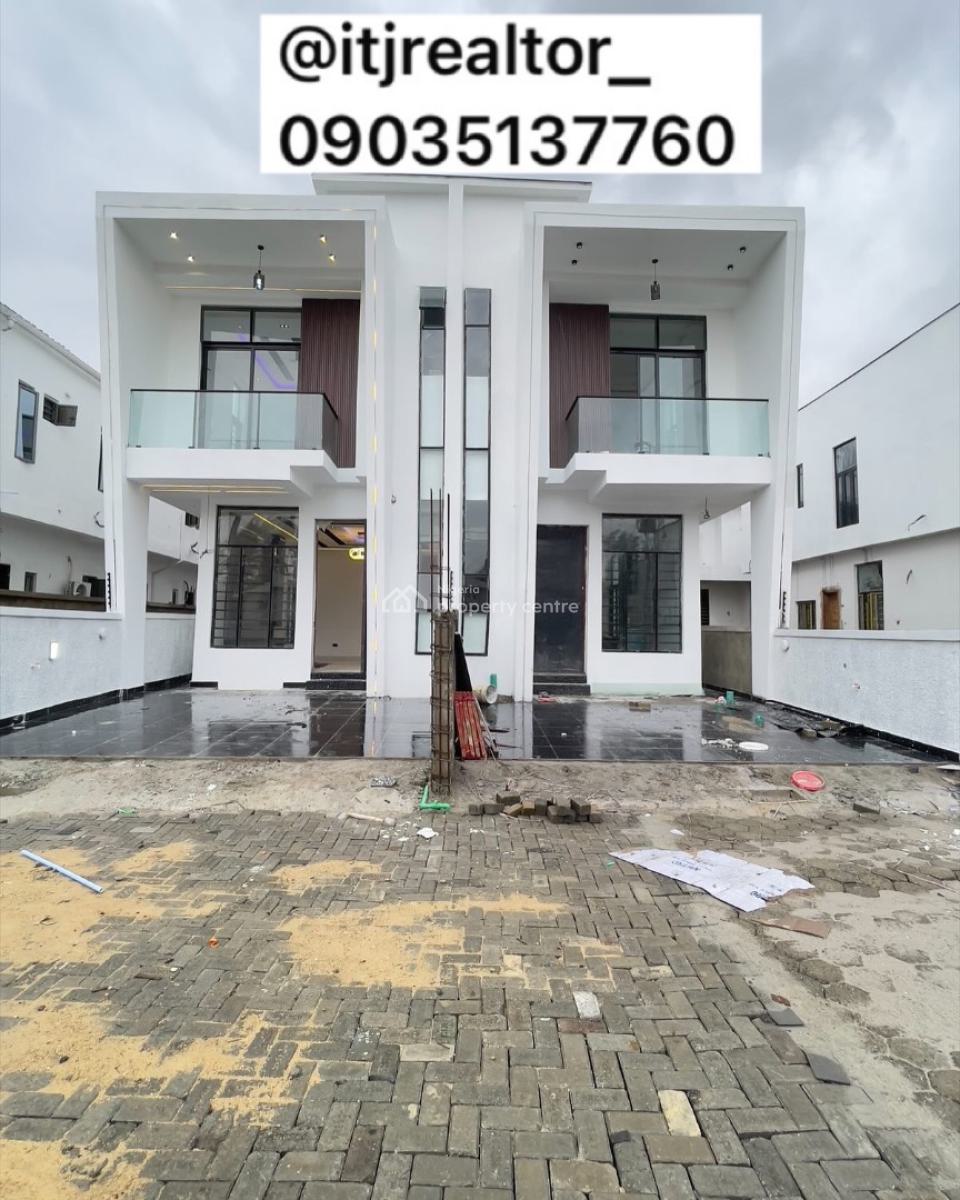 Modern 4 Bedroom Semi Detached Duplex with Bq, Ikota, Lekki, Lagos, Semi-detached Duplex for Sale