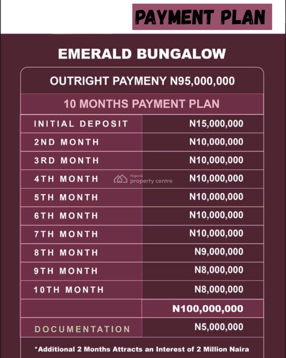 3 Bedroom Fully Detached Bungalow + Bq with a Payment Plan, Ogombo Road, Ajah, Lagos, Detached Bungalow for Sale