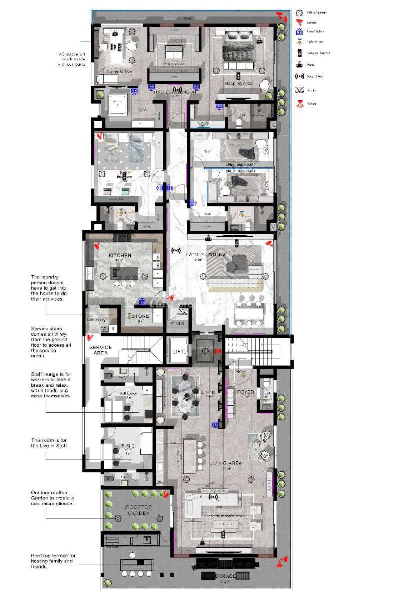 Luxury 5 Bedrooms Penthouse, Victoria Island (vi), Lagos, Terraced Duplex for Sale