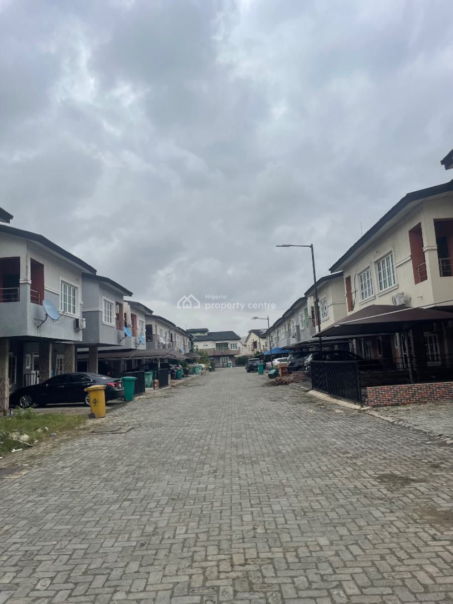 Partly Finished 3 Bedrooms and Bq, Chevron Drive, Lekki, Lagos, Terraced Duplex for Sale