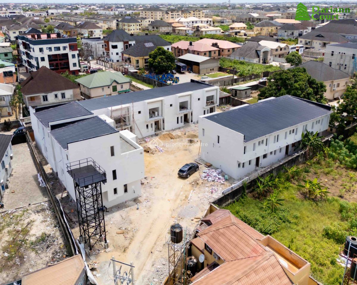 Spacious 4 Bedroom Terrace  in a Serene Environment, Olive Estate, Sangotedo, Ajah, Lagos, Terraced Duplex for Sale