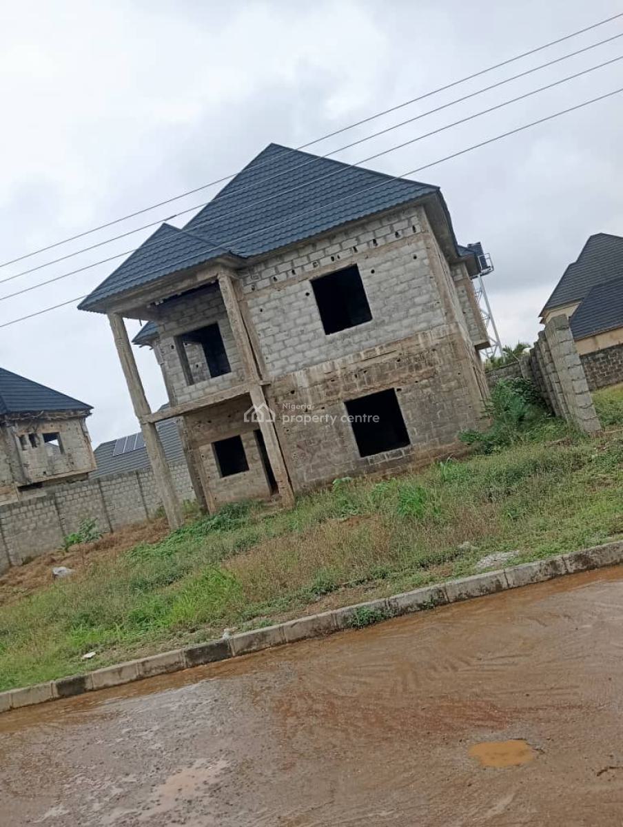 5 Bedrooms Detached Duplex Carcasse with Space for Bq, Galadimawa, Abuja, Detached Duplex for Sale