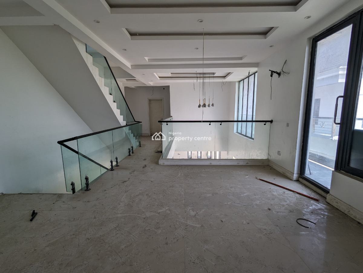 New 5 Bedroom on 3 Floors with Penthouse, Study, Bq & Gov Consent, Cowrie Creek Estate, Ikate, Lekki, Lagos, Semi-detached Duplex for Sale