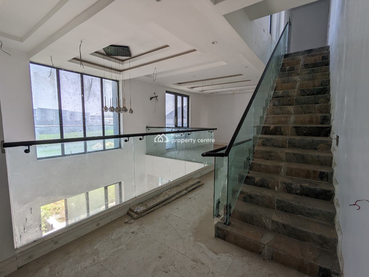 New 5 Bedroom on 3 Floors with Penthouse, Study, Bq & Gov Consent, Cowrie Creek Estate, Ikate, Lekki, Lagos, Semi-detached Duplex for Sale