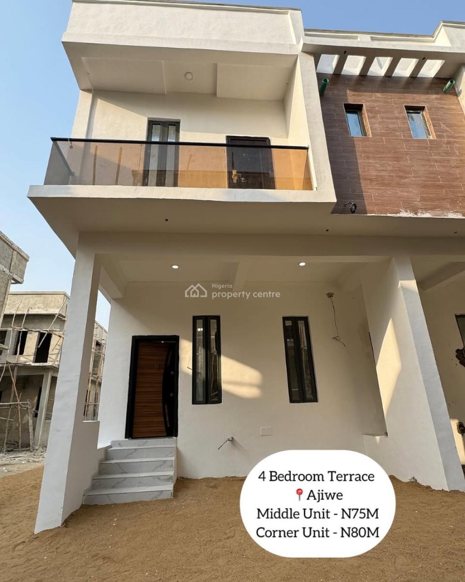 Four Bedroom Terrace Duplex Ongoing, Behind Lbs, Ajah, Lagos, Terraced Duplex for Sale