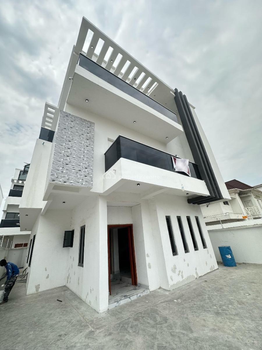 Contemporary 5 Bedroom Fully Detached Duplex with Bq, Gym Room & Cinem, Ologolo, Lekki, Lagos, Detached Duplex for Sale