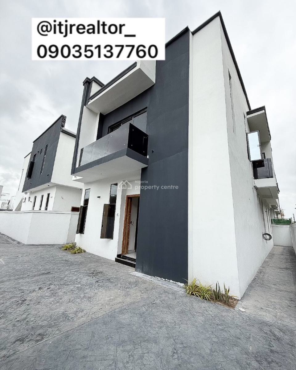 Modern 4 Bedroom Detached Duplex with a Bq, Chevron, Lekki, Lagos, Detached Duplex for Sale