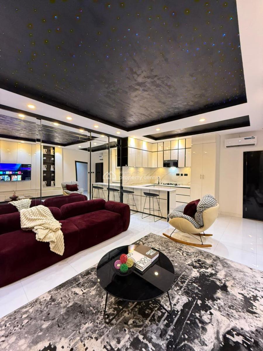 Luxuriously Built 1 Bedroom Apartment with Private Cinema, Bathtub...., Lekki, Lagos, Flat / Apartment Short Let