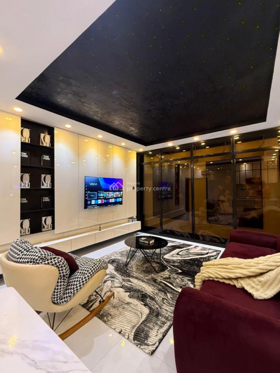 Luxuriously Built 1 Bedroom Apartment with Private Cinema, Bathtub...., Lekki, Lagos, Flat / Apartment Short Let