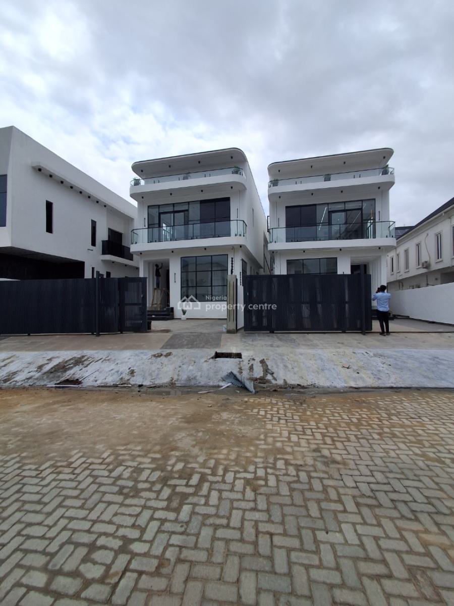 2 Units of Brand New Massive 5 Bedrooms Duplex with Bq, Swimming Pool, Oral Estate, Lekki Expressway, Lekki, Lagos, Detached Duplex for Sale