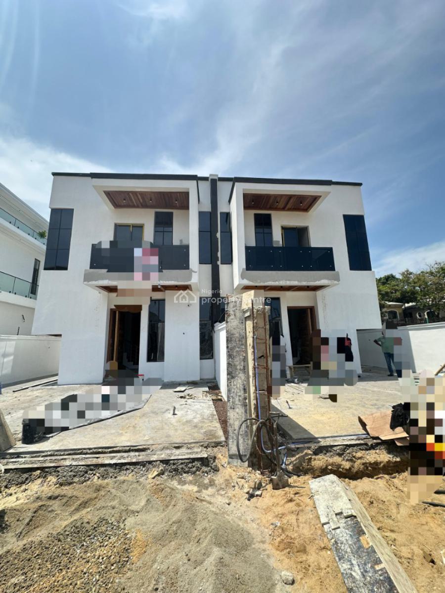 Elegant 4-bedroom Semi-detached Duplex with Bq, Lekki, Lagos, Semi-detached Duplex for Sale