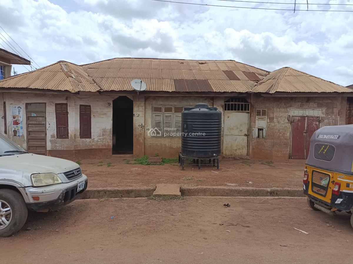 Strategic Dilapidated Bungalow on a Tarred Street, Umunevo Street Off Ogui Road, Enugu, Enugu, Detached Bungalow for Sale