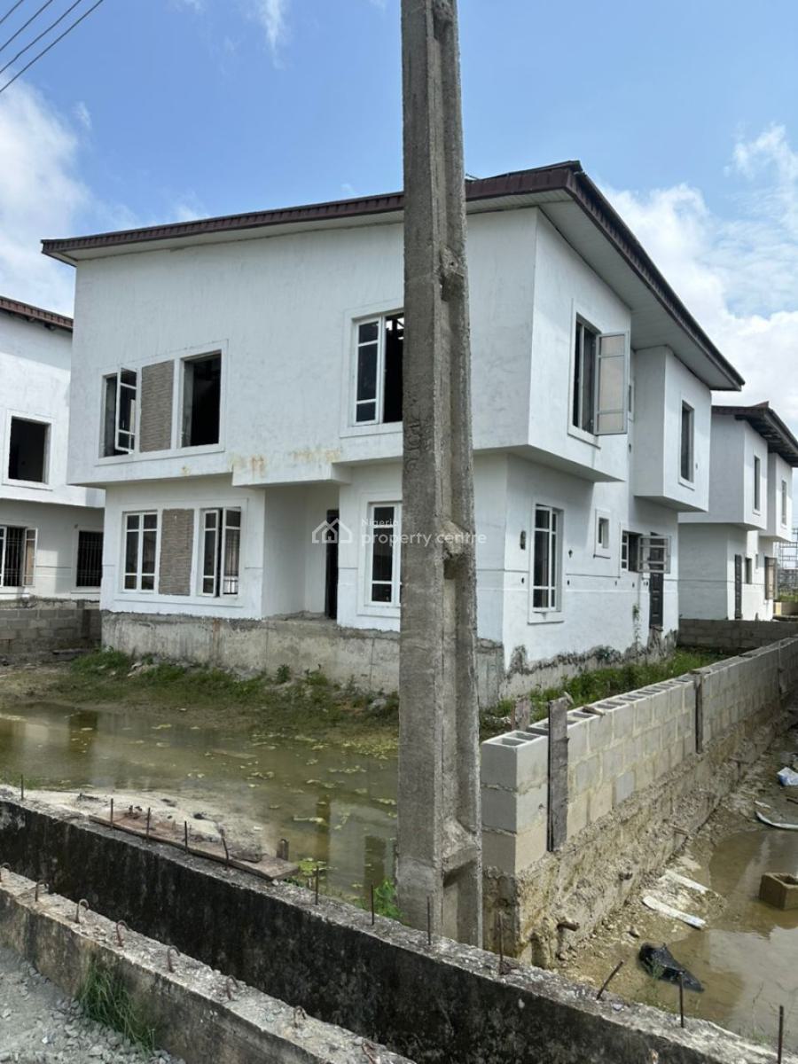 Carcass 4 Bedroom Detached Duplex, Sangotedo, Ajah, Lagos, Detached Duplex for Sale