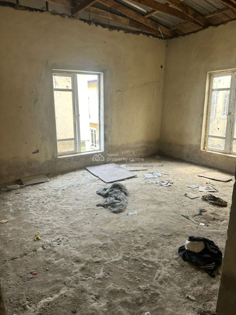 Carcass 4 Bedroom Detached Duplex, Sangotedo, Ajah, Lagos, Detached Duplex for Sale