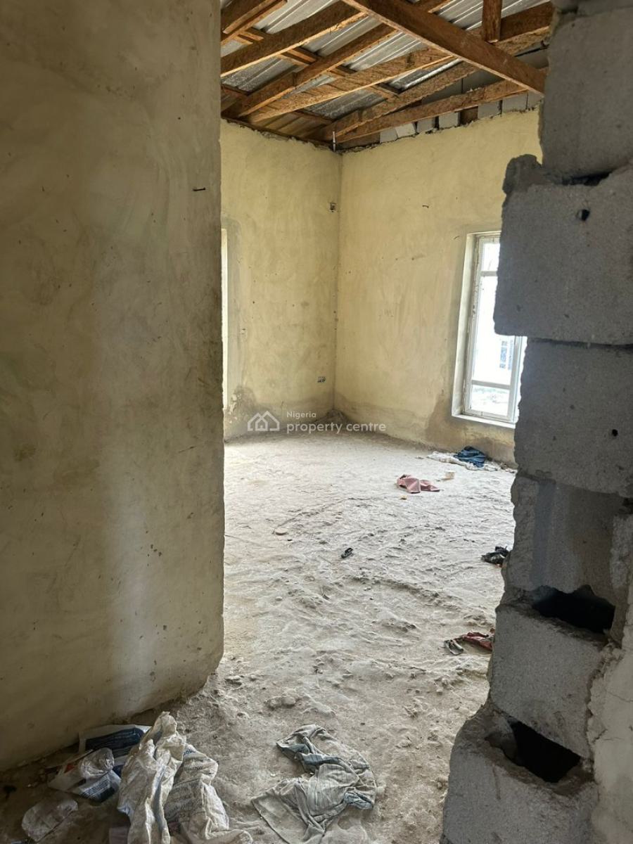 Carcass 4 Bedroom Detached Duplex, Sangotedo, Ajah, Lagos, Detached Duplex for Sale