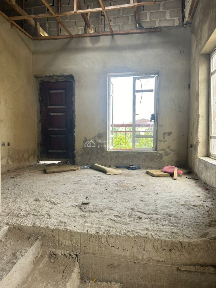 Carcass 4 Bedroom Detached Duplex, Sangotedo, Ajah, Lagos, Detached Duplex for Sale
