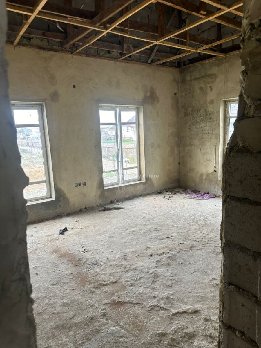 Carcass 4 Bedroom Detached Duplex, Sangotedo, Ajah, Lagos, Detached Duplex for Sale
