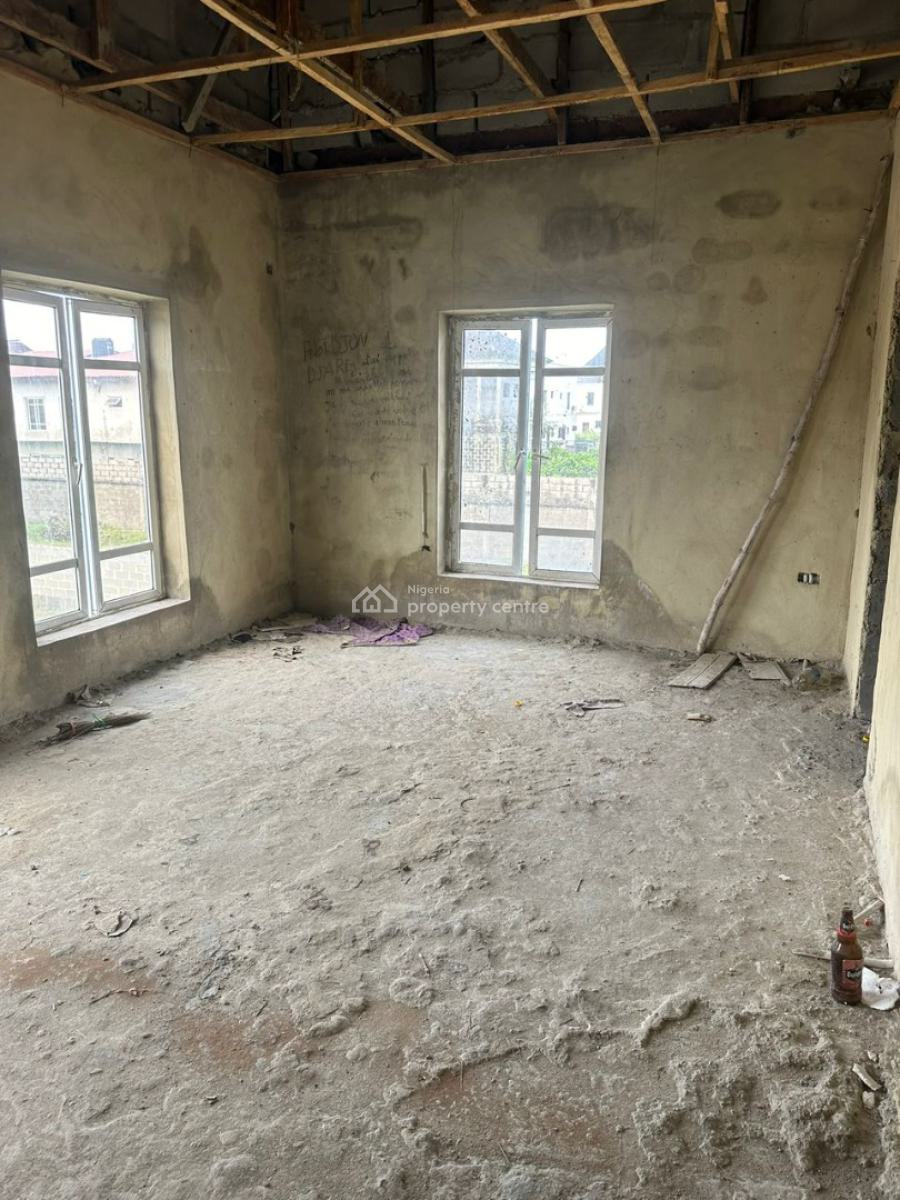 Carcass 4 Bedroom Detached Duplex, Sangotedo, Ajah, Lagos, Detached Duplex for Sale