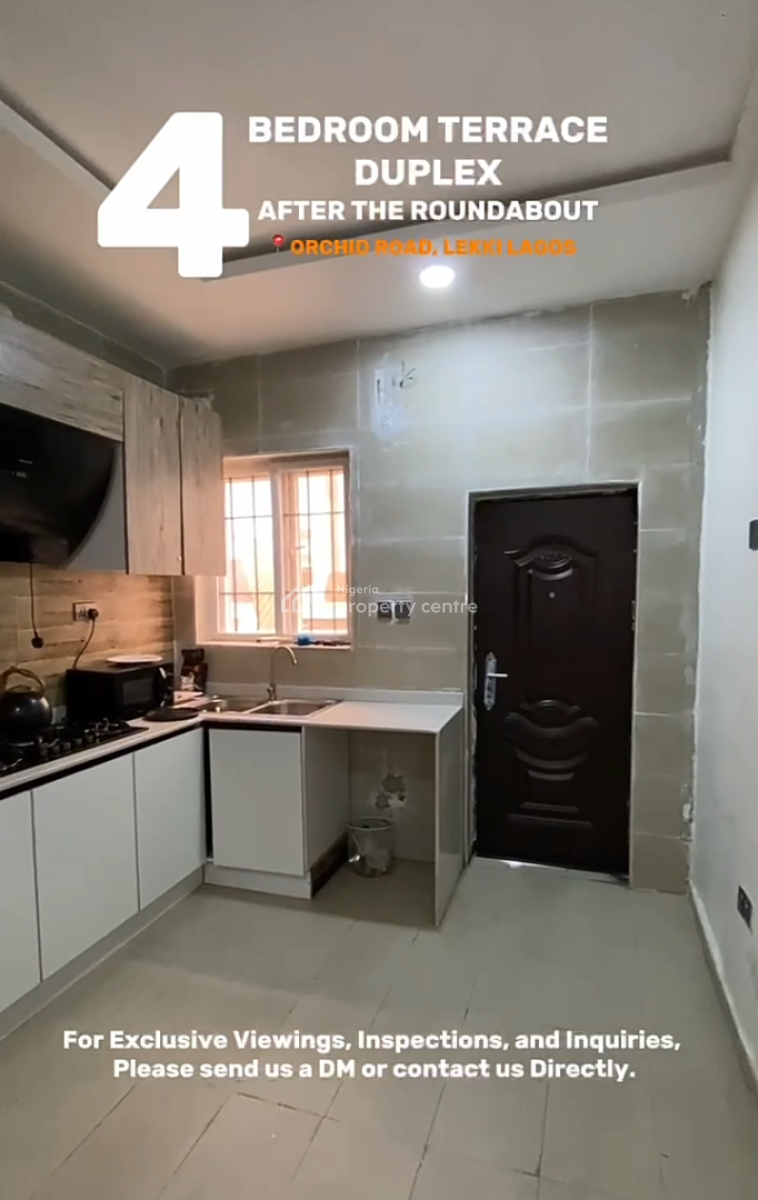 4 Bedroom Furnished Terrace Duplexeith Bq, Harris Drive By Vgc, Osapa, Lekki, Lagos, Terraced Duplex for Rent
