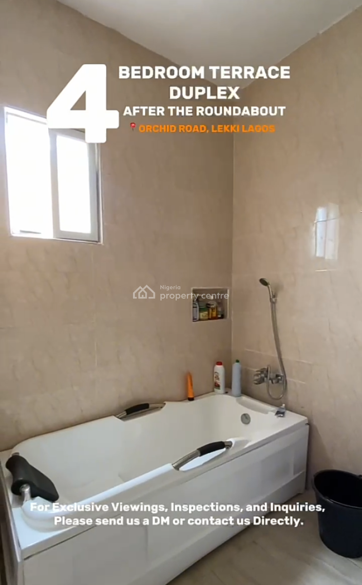 4 Bedroom Furnished Terrace Duplexeith Bq, Harris Drive By Vgc, Osapa, Lekki, Lagos, Terraced Duplex for Rent