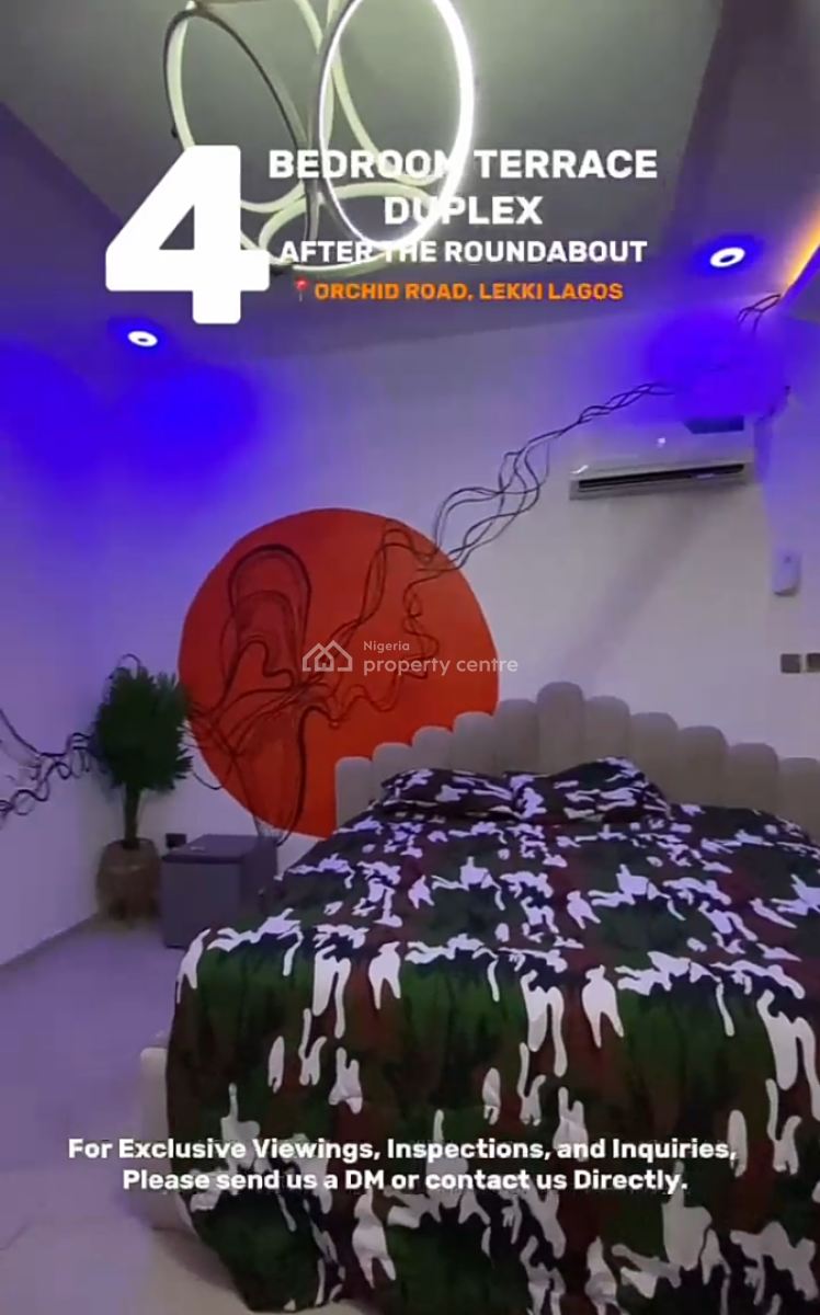 4 Bedroom Furnished Terrace Duplexeith Bq, Harris Drive By Vgc, Osapa, Lekki, Lagos, Terraced Duplex for Rent