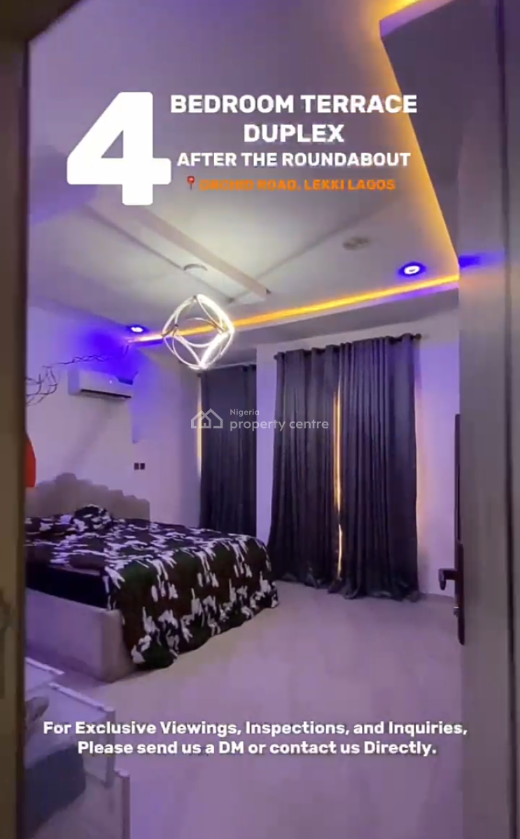 4 Bedroom Furnished Terrace Duplexeith Bq, Harris Drive By Vgc, Osapa, Lekki, Lagos, Terraced Duplex for Rent