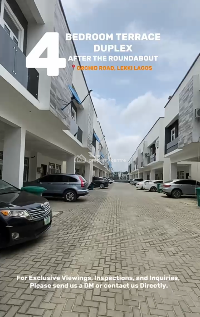 4 Bedroom Furnished Terrace Duplexeith Bq, Harris Drive By Vgc, Osapa, Lekki, Lagos, Terraced Duplex for Rent