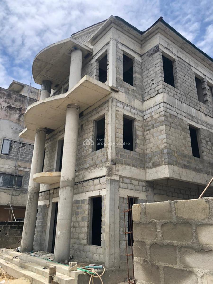 an Uncompleted Structure Carcass Level (72% Completed)., Banana Island, Ikoyi, Lagos, Detached Duplex for Sale