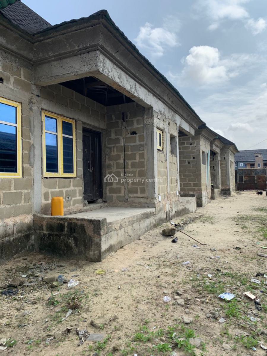 Block of Flats 4 Units of 2 Bedroom Apartment Bungalow Carcass, Paradise Estate, Lakowe, Ibeju Lekki, Lagos, Block of Flats for Sale