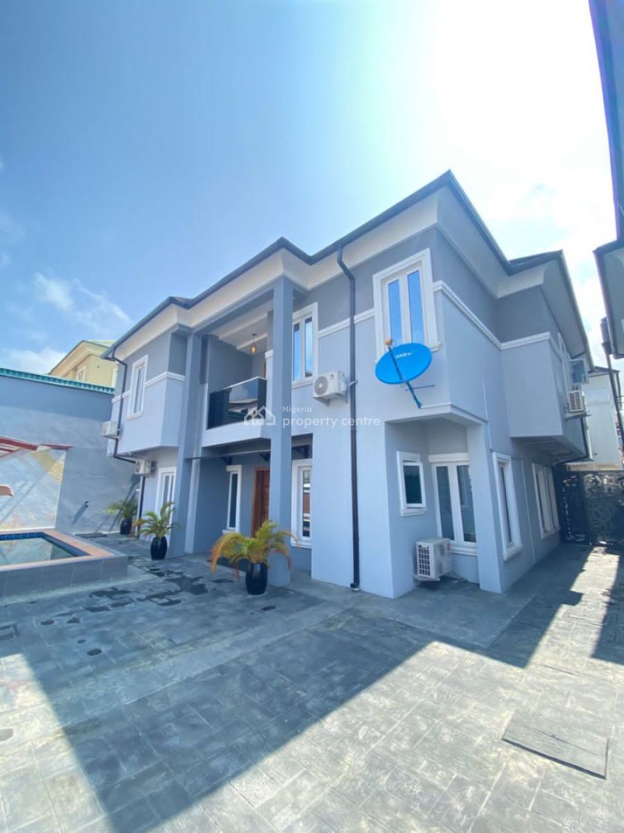 Affordable Furnished 5 Bedrooms Fully Detached Duplex with Bq, Solar, Pool, Ikate, Lekki, Lagos, Detached Duplex for Sale
