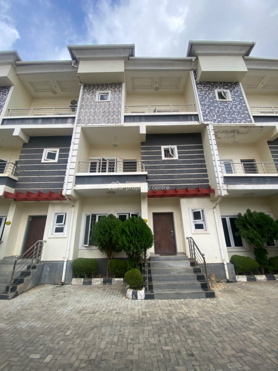 4 Bedroom Terrace with Bq, Guzape District, Abuja, Terraced Duplex for Rent