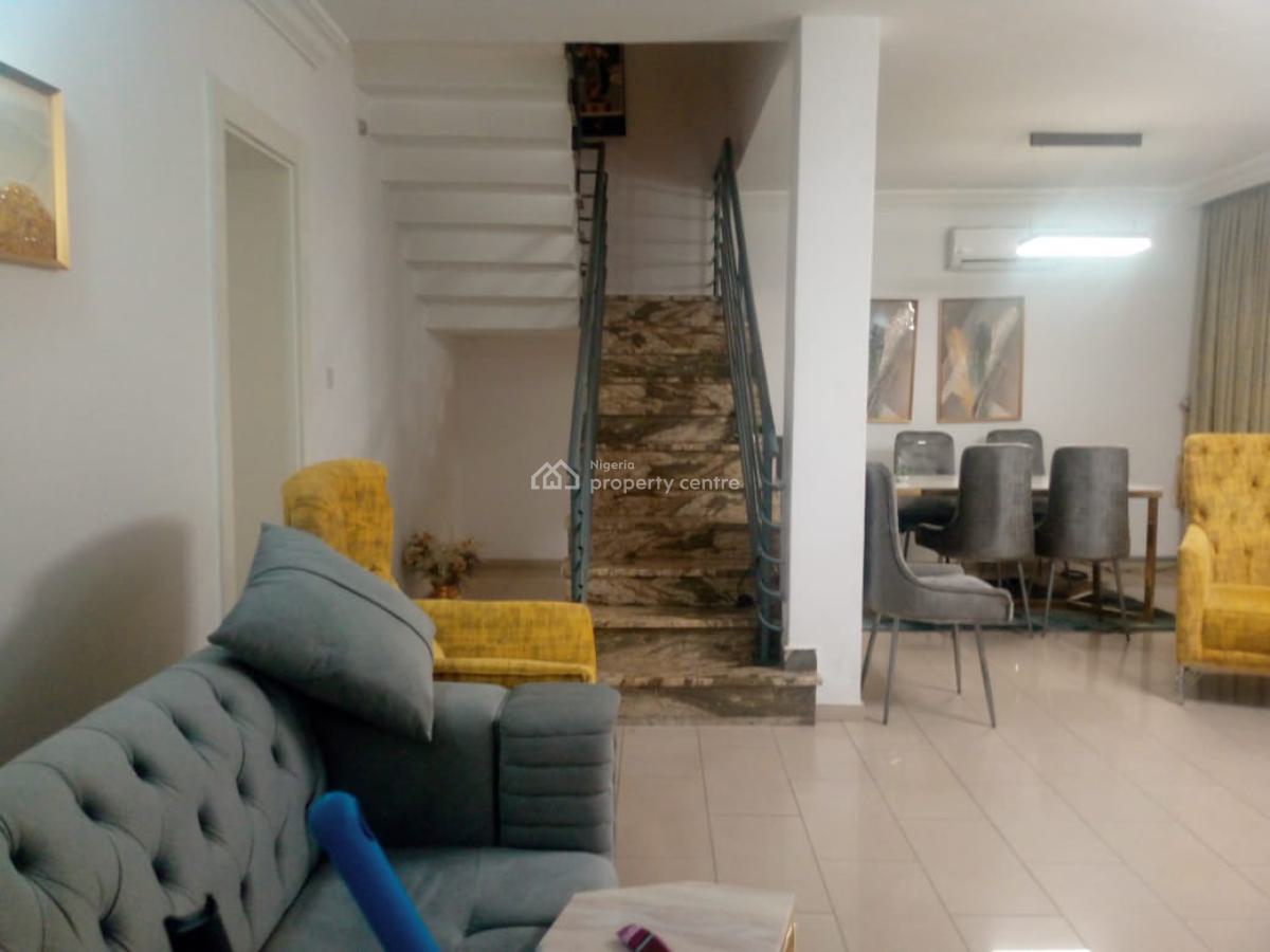 Fully Furnished and Service 4bedroom Terrace Duplex and a Guest Room, Maitama District, Abuja, Terraced Duplex for Rent