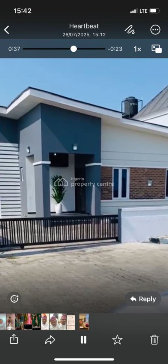 3 Bedrooms Bungalow with Tv Console,inverter, Swimming Pool, Bogije, Ibeju Lekki, Lagos, Detached Bungalow for Sale