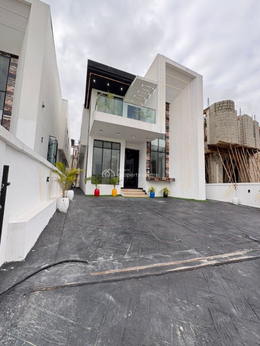 Newly Built 5 Bedroom Fully Detached Duplex with Swimming Pool and Bq, Chevron, Lekki, Lagos, Detached Duplex for Sale