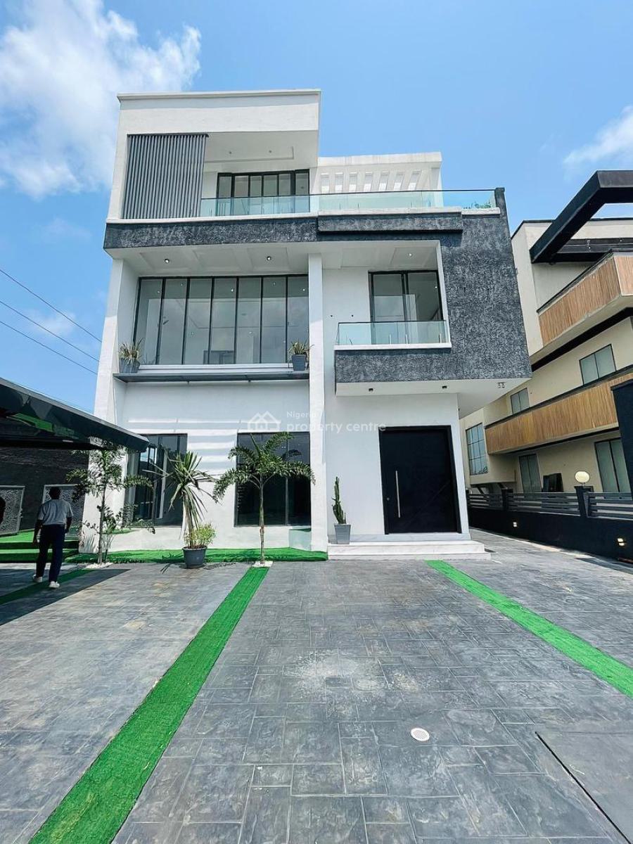 Marvelously Carved Luxury 5 Bedroom Detached Duplex with Home Elevator, Osapa, Lekki, Lagos, Detached Duplex for Sale