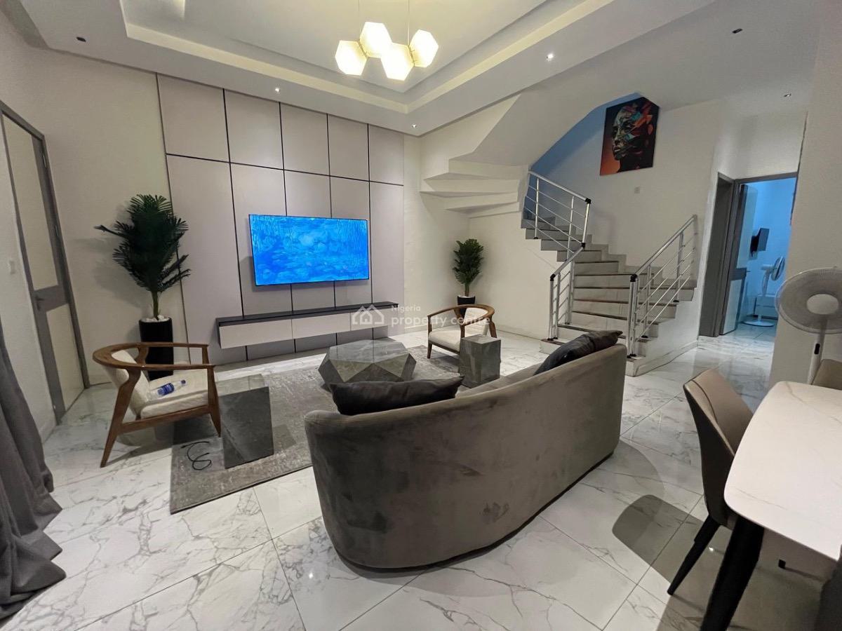 Furnished 4 Bedrooms Duplex, Oral Extension/by Oral Estate/opposite Chevron Alternative Route, Lekki Phase 2, Lekki, Lagos, Terraced Duplex for Rent
